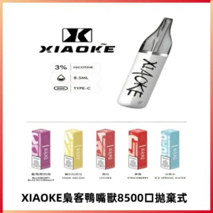 梟客XIAOKE8500口拋棄式一次性電子煙 口紅款高顏值設計